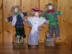 mini scarecrows sold for pta funds